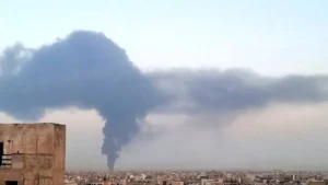 آتشسوزی گسترده در انبار مواد نفتی تهران