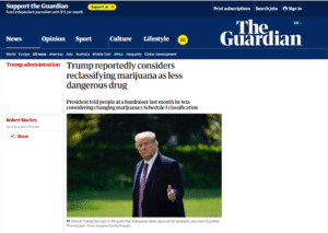 ترامپ خواهان تغییر جایگاه قانونی ماریجوانا شد