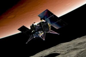 a-spacecraft-seen-between-a-reddish-planet-and-a-g-2-620x413